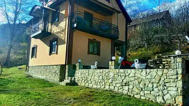 Коттедж на берегу озера в украинском этно стиле с бассейном и релакс зоной