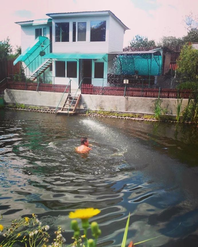 Оренда будинку для заходів біля ставка з сауною фото